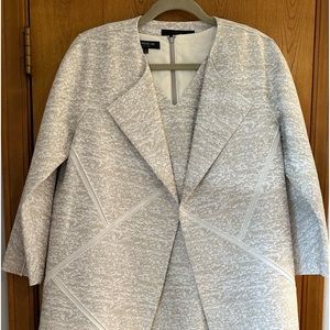 Lafayette 148 open front long jacket-sm dress sz 6. Beautiful for the Holidays!